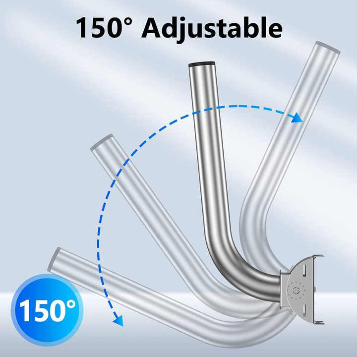 DYMACHINE Supports de poteau de montage d'antenne TV en acier inoxydable