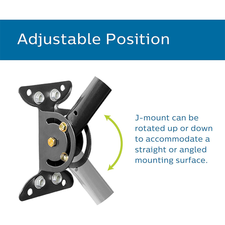 DYMACHINE Support de montage universel réglable pour antenne TV, supports en J en acier