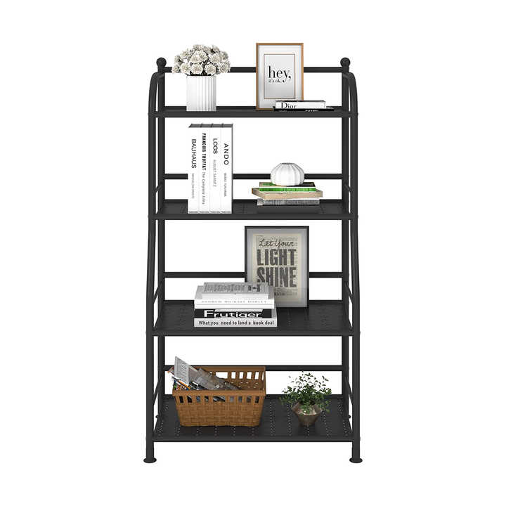 DYMACHINE Étagère de rangement en métal, étagère de rangement d'angle, support pour plantes d'intérieur 