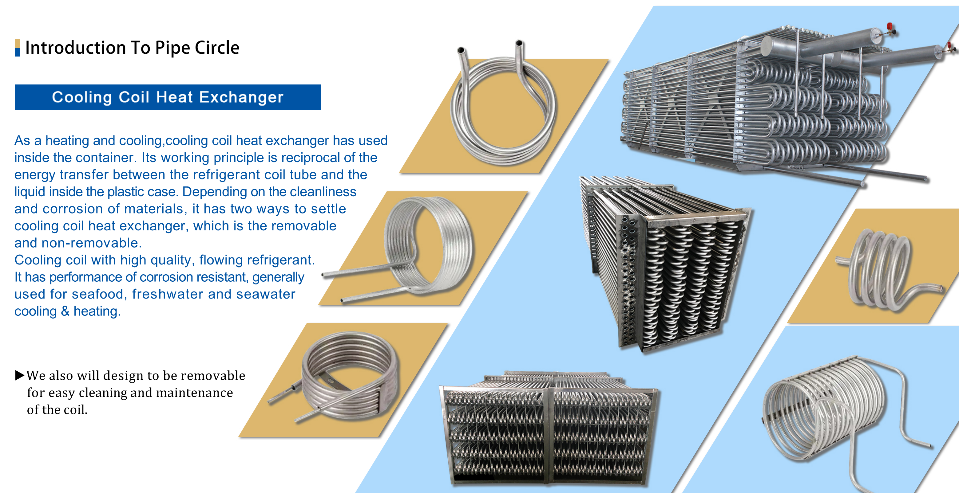 Condenseur titanique dans l'échangeur de chaleur coaxial de bobine refroidi à l'eau de tube pour le système de refroidissement