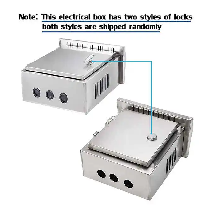 Armoire de projet de boîte de boîtier étanche électrique extérieure en acier inoxydable